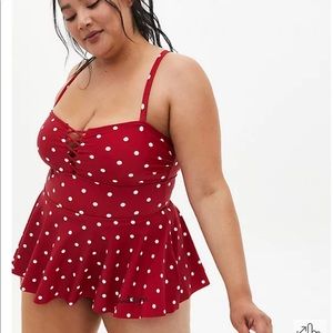 Torrid Disney Minnie Mouse One Piece bathing suit